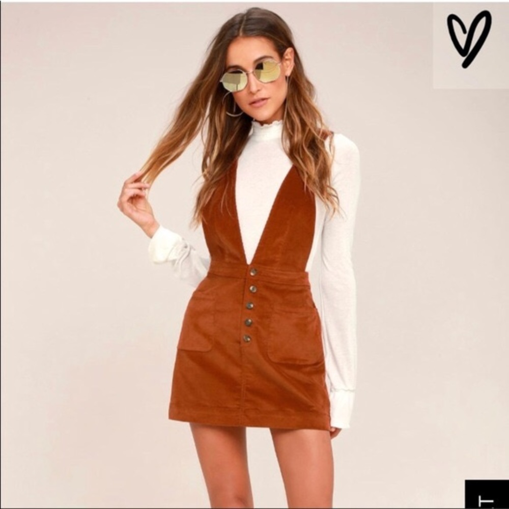 Free People Rust Corduroy Jumper